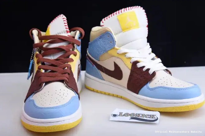 Official Maikesneakers x SE Fearless Air Jordan Rouge 1 Maison Mid CU2803-200 Chateau 0519